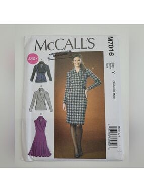 🧵4/$20🧵 McCall's M7016 Dress Sewing Pattern Uncut Size X - S - M DIY Supplies